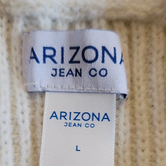 Arizona Crew Neck Sweater Off White Size Large - Picture 6 of 8